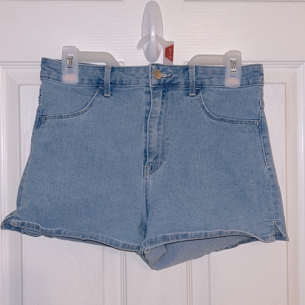 H&M Denim High Waist Shorts